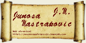 Junoša Maštrapović vizit kartica